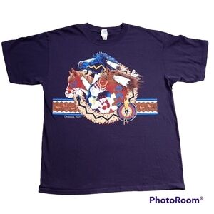 Deadwood SD Native American y2K Horse Graphic Tshirt sz XL